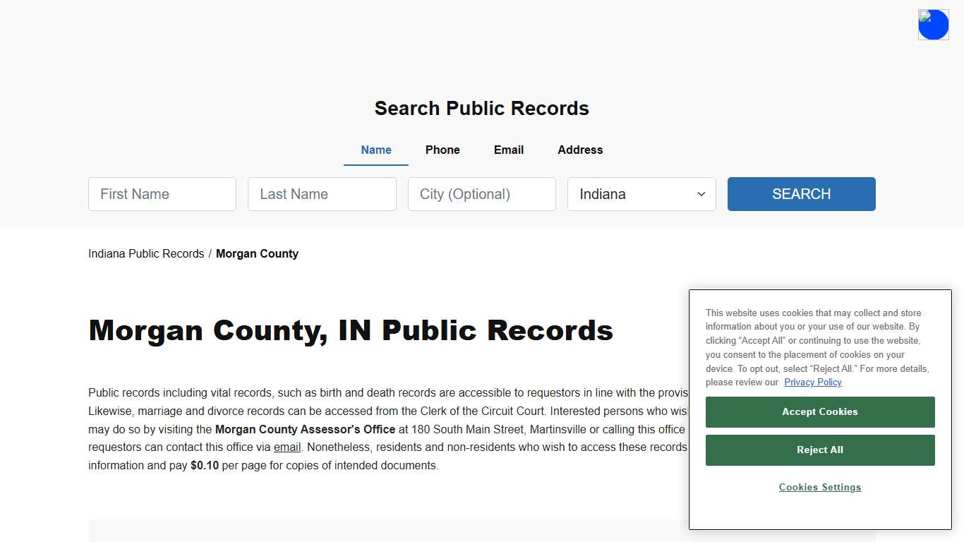 Morgan County, IN Public Court, Arrest and Inmate Records - ThePublicIndex